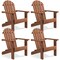 Casafield Children's Adirondack Chair, Cedar Wood Outdoor Kid's Chairs for Patio, Deck, Lawn and Garden, Partially Pre-Assembled